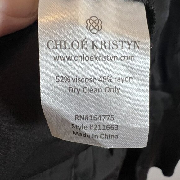Chloe Kristyn Black Satin Traci Skirt Size XXL - Picture 6 of 8